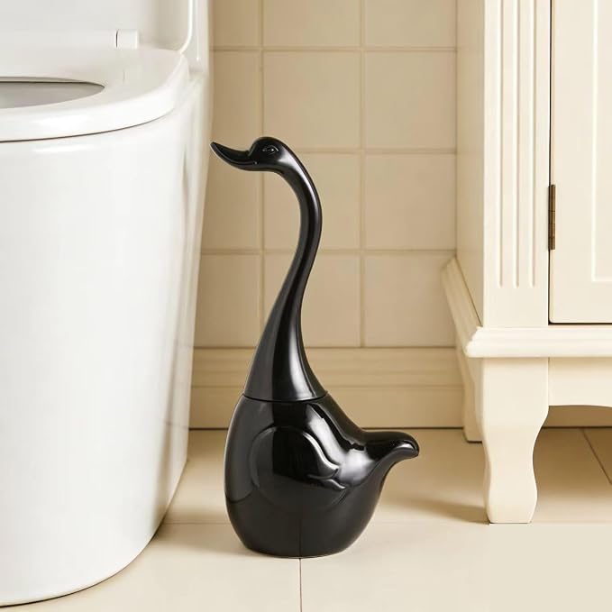 Ceramic Toilet Brush and Holder, Cute Bathroom Decor Toilet Bowl Brush - Image 7