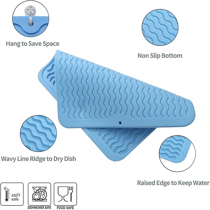 Silicone Dish Drying Mat for Multiple Usage, Easy clean, Eco-friendly, - Image 3