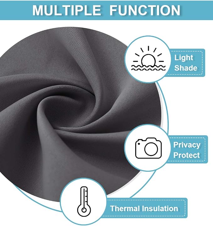 RYB HOME Blackout Tier Curtains - Image 6