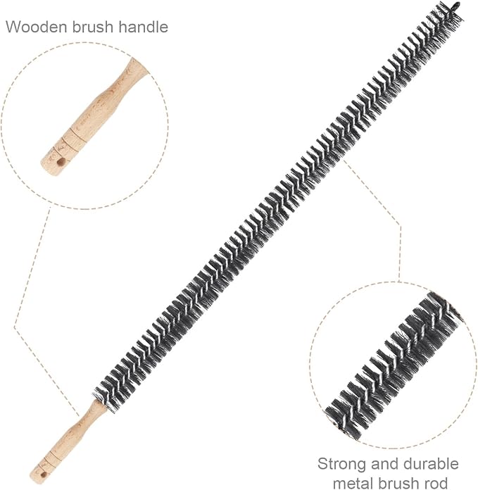 Radiator Cleaning Brush, Flexible Wood Handle Radiator Duster Brush Long - Image 4