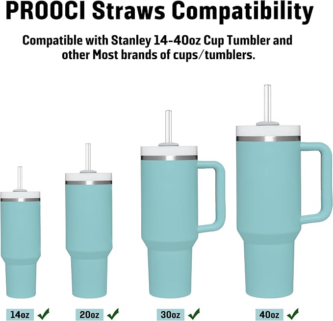 PROOCI 10-Pack 12" Replacement Straws - Image 5
