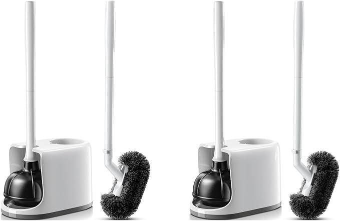 HAMITOR Toilet Plunger and Brush Set by HAMITOR