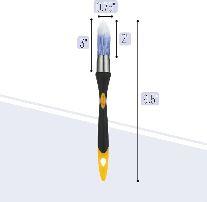 Bates Trim Brush, 0.75 Inch Edge Painting Tool, Trimmer Edger - Image 2