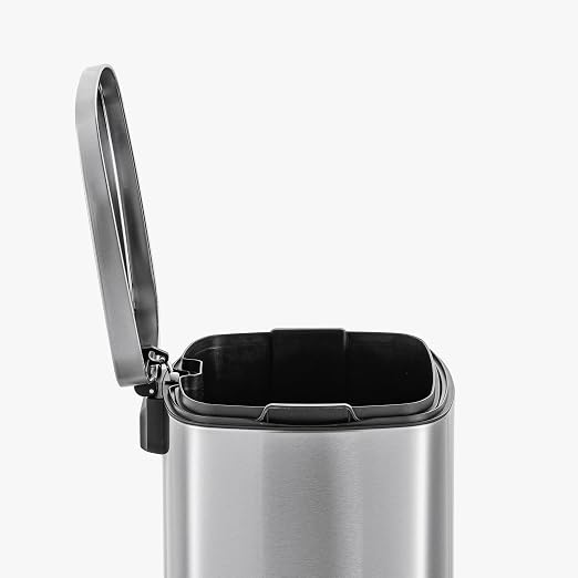 QUALIAZERO 50L / 13 Gallon Stainless Steel Step-On Kitchen Trash Can Soft-Close - Image 7