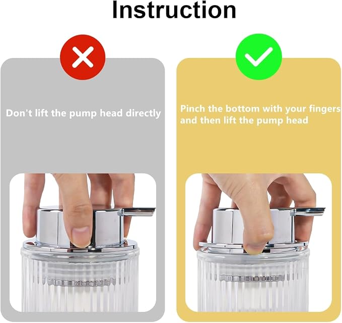 Clear Foaming Soap Dispenser, 12 Oz Glass Foaming Hand Soap Dispenser - Image 7