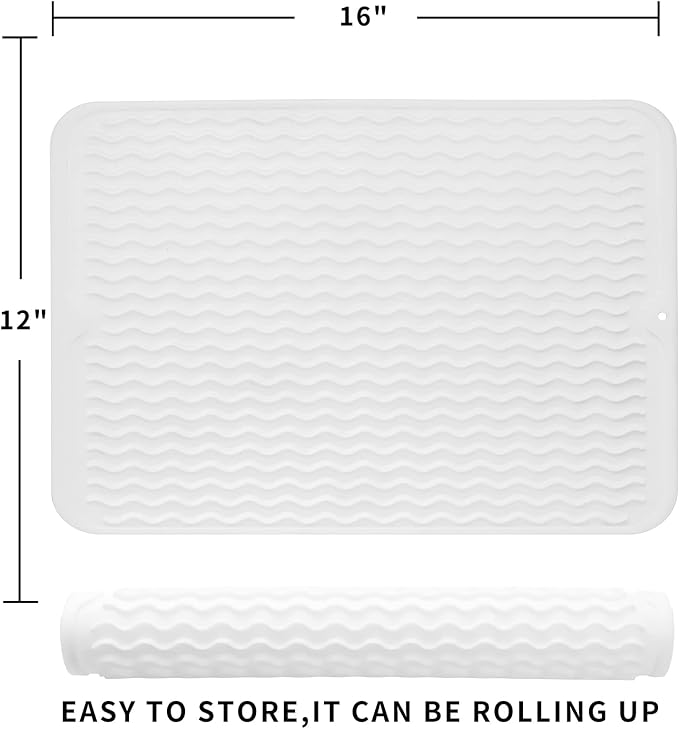 Silicone Dish Drying Mat for Multiple Usage, Easy clean, Eco-friendly, - Image 2