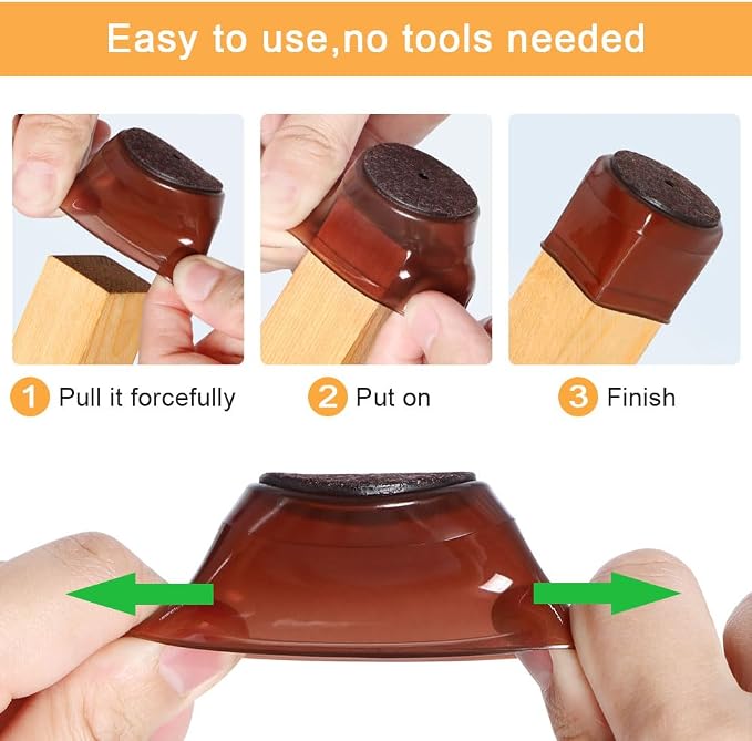 32 Pcs Silicone Chair Leg Floor Protectors - Image 4