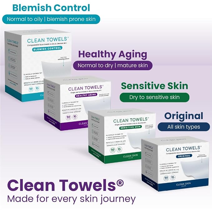 Clean Skin Club Healthy Aging Clean Towels® XL, Smooths Fine Lines Wrinkles & - Image 10