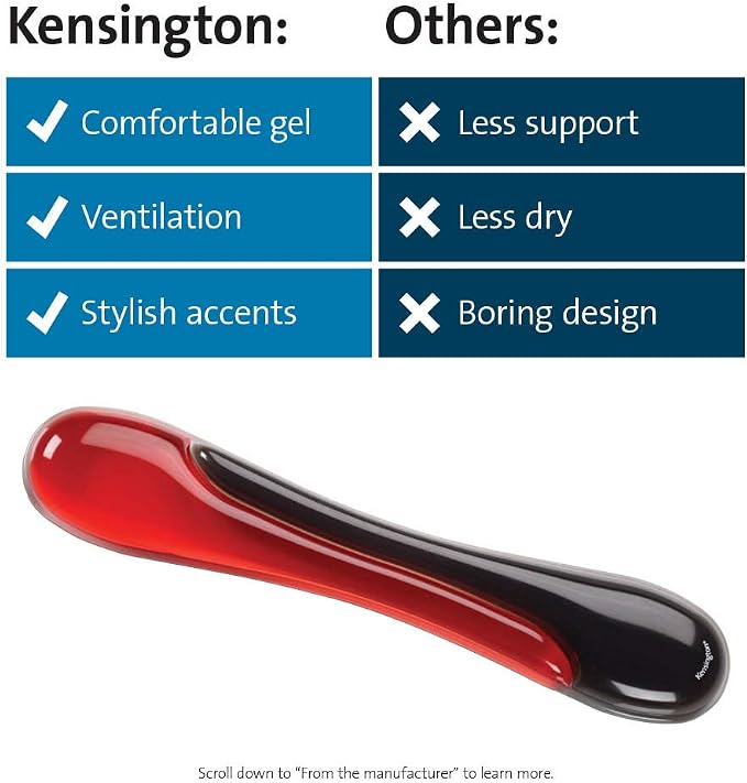 Kensington Duo Gel Keyboard Wrist Rest - Image 8