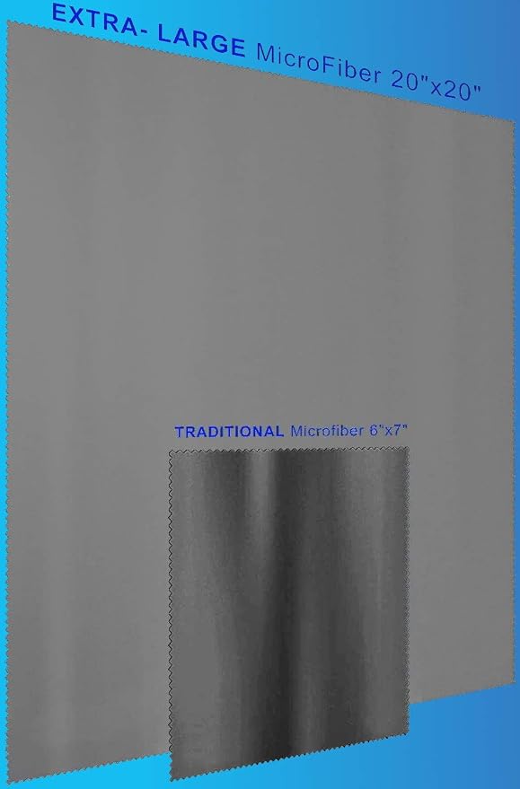 20"x20" Extra Large Oversized Microfiber Cleaning Cloth, Lenses on Cameras - Image 2