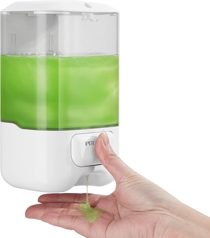 Liquid Soap Dispenser Wall Mounted, Hand Sanitizer Dispenser, Lotion Detergent by POLLOCKDirect