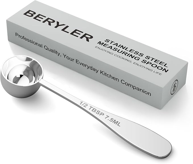 1PCS 1/2tbsp Single Measuring Spoon, Stainless Steel Individual Teaspoon by BERYLER
