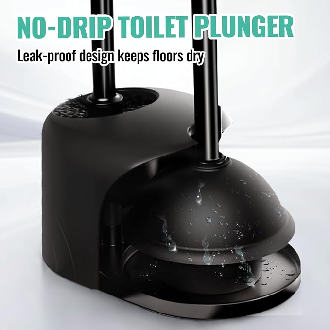 2PACK 3 in 1 Toilet Brush and Plunger Set - Image 4