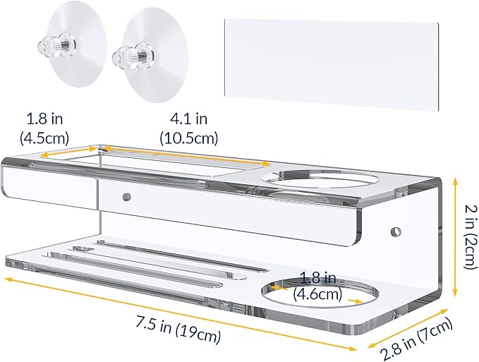 NiHome Acrylic Sponge Holder for Kitchen Sink, Compatible - Image 7