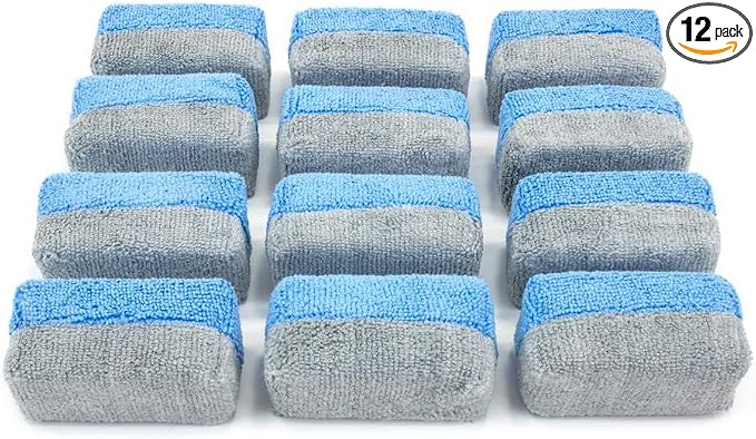 Autofiber Ceramic Coating Applicator Sponge | 12 Pack | by Autofiber
