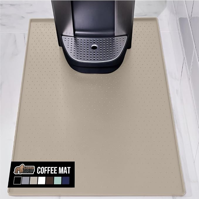 GORILLA GRIP Silicone Coffee Mat, Espresso Machine Bar Accessories, Keep by GorillaGrip