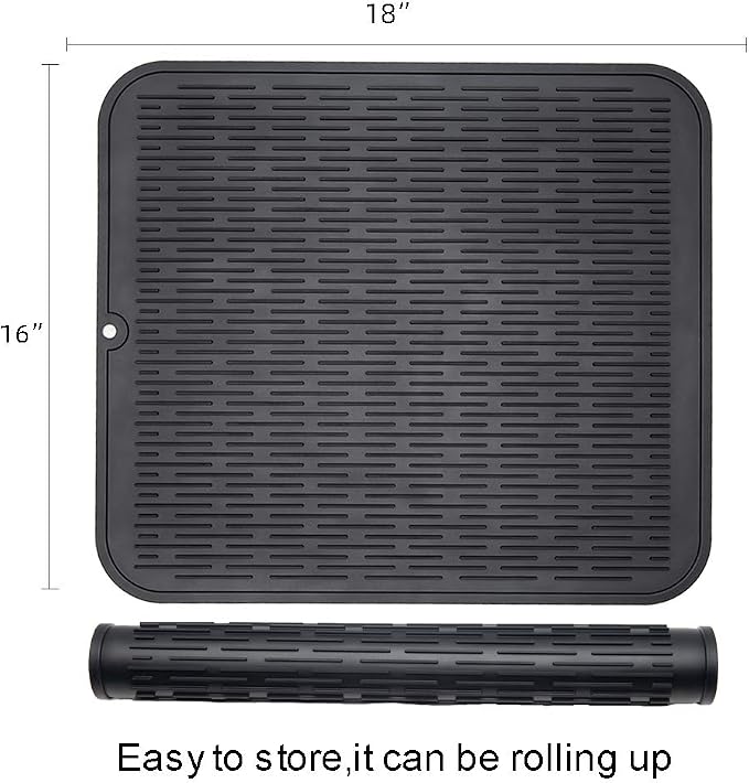 ZLR 2 Pcs Silicone Dish Drying Mats - Image 2