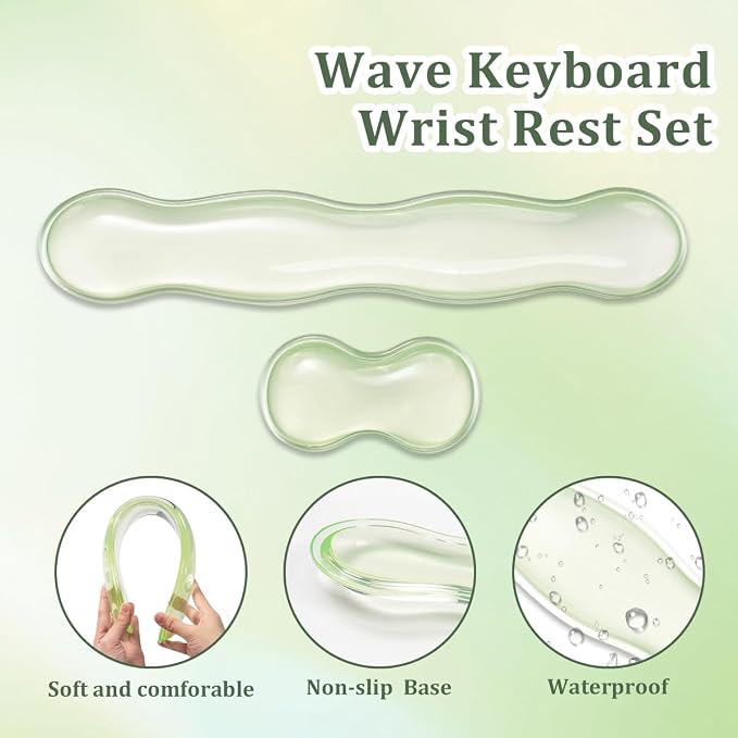 Ergonomic Gel Keyboard and Mouse Wrist Rest Set – 17.12inch Longer Wrist Rest - Image 5