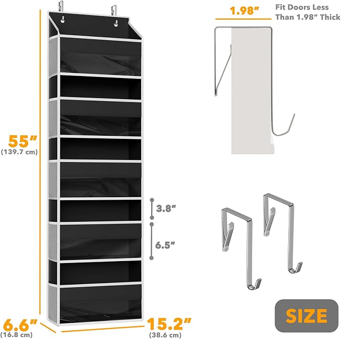 SpaceAid 1 Pack Over The Door Organizer - Image 2
