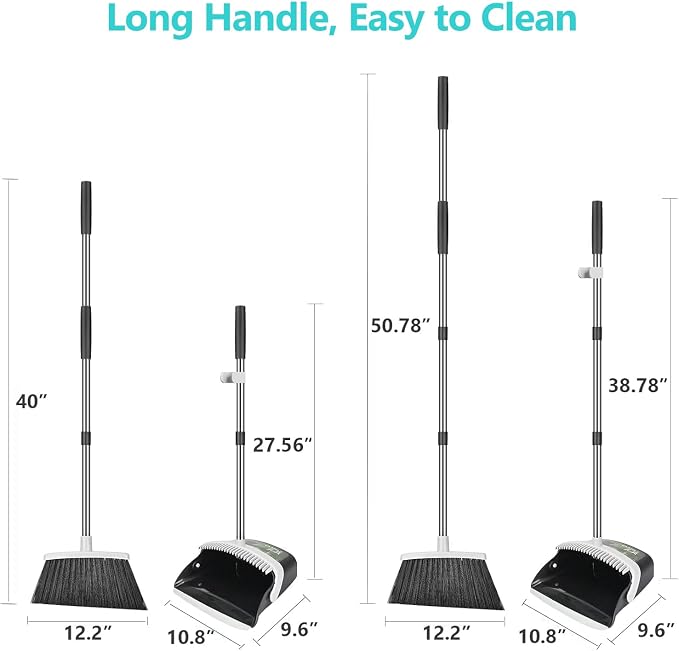 Aifacay Broom and Dustpan Set, Broom - Image 2