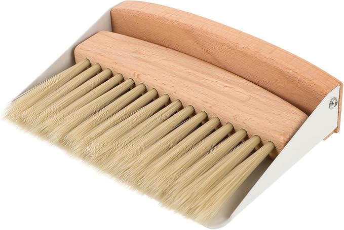 Housoutil Kids Window Cleaner Stainless Steel Cleaner Mini Dustpan and Brush - Image 8