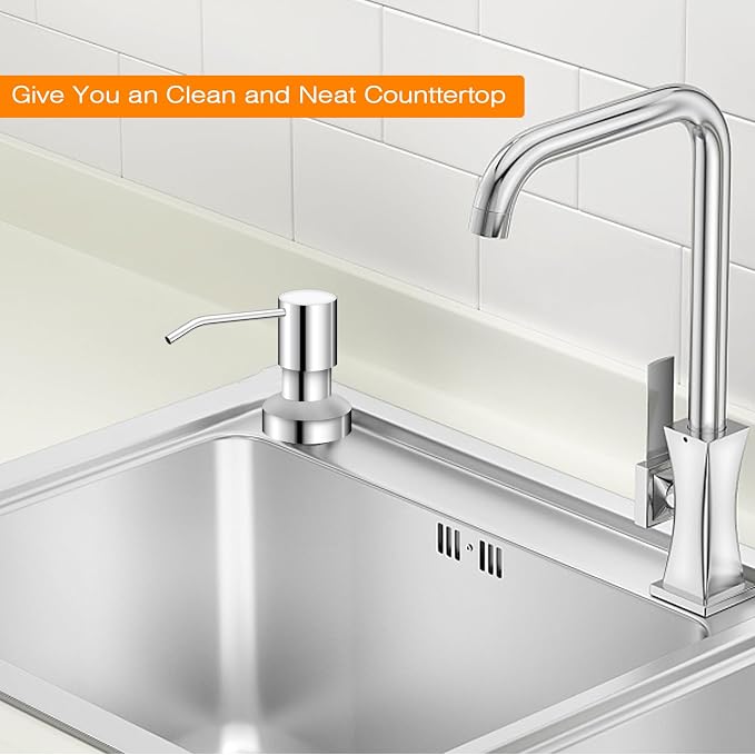 Sink Soap Dispenser for Kitchen Sink, Countertop Built in Sink Soap Dispenser - Image 8