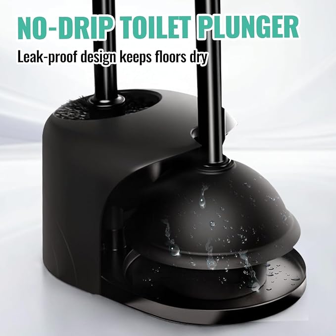3PACK 4 in 1 Toilet Brush and Plunger Set - Image 5
