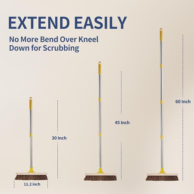 Floor Scrub Brush with Long Handle - Image 5
