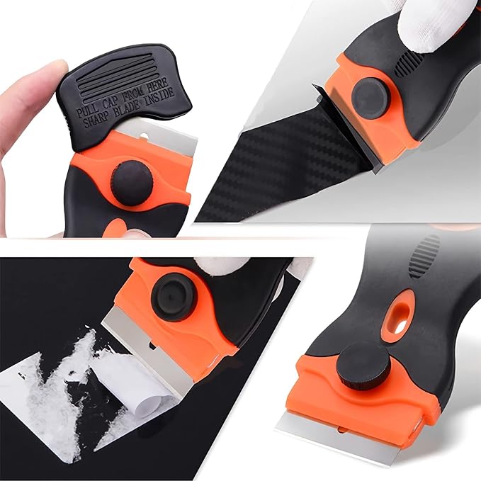 Razor Blade Scraper, 2-in-1 Double Edged Razorblade Scraper Tool - Image 2