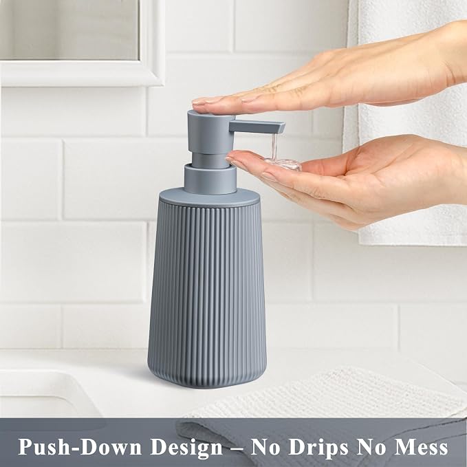Gray 2 Pack Hand Soap Dispensers - Image 2