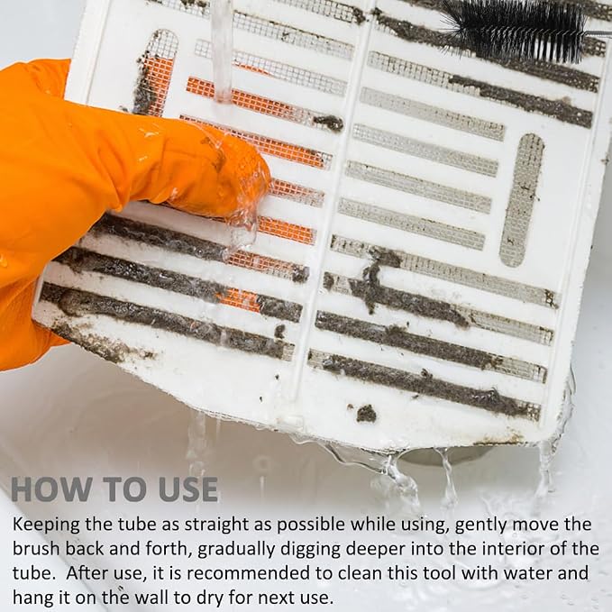 Flexible Long Drain Brush Set, Stainless Steel Tube Cleaning Brushes - Image 7