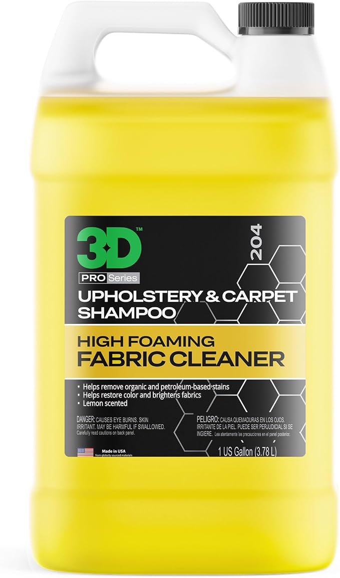 3D Upholstery & Carpet Shampoo by 3DCarCare