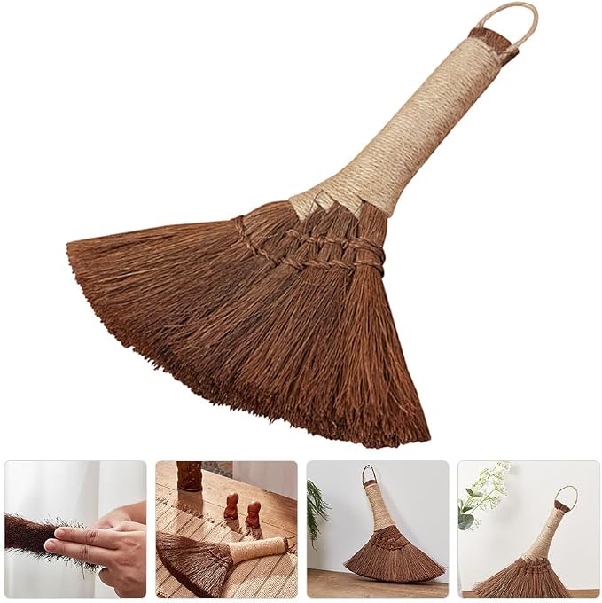 1Pc Natural Straw Whisk Broom Small Hand Broom - Image 9