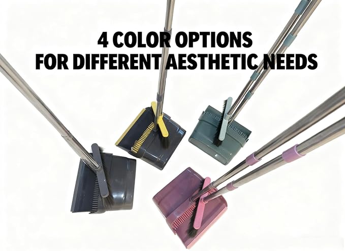 Broom and Dustpan Set with Long Handle - Image 8