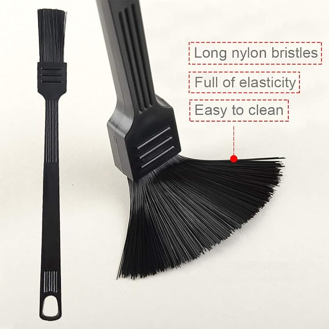 2 Pack Coffee Grinder Cleaning Brush, Heavy Wood Handle & Natural Bristles Wood - Image 4