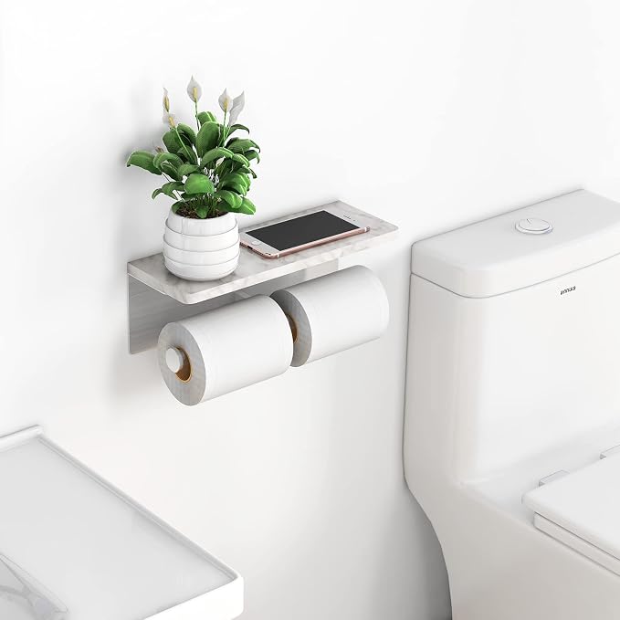 Brushed Nickel Toilet Paper Holder - Image 2