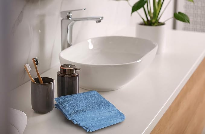 Softolle 100% Cotton Washcloths 24 Pack Soft, Highly Absorbent Washcloth - Image 5