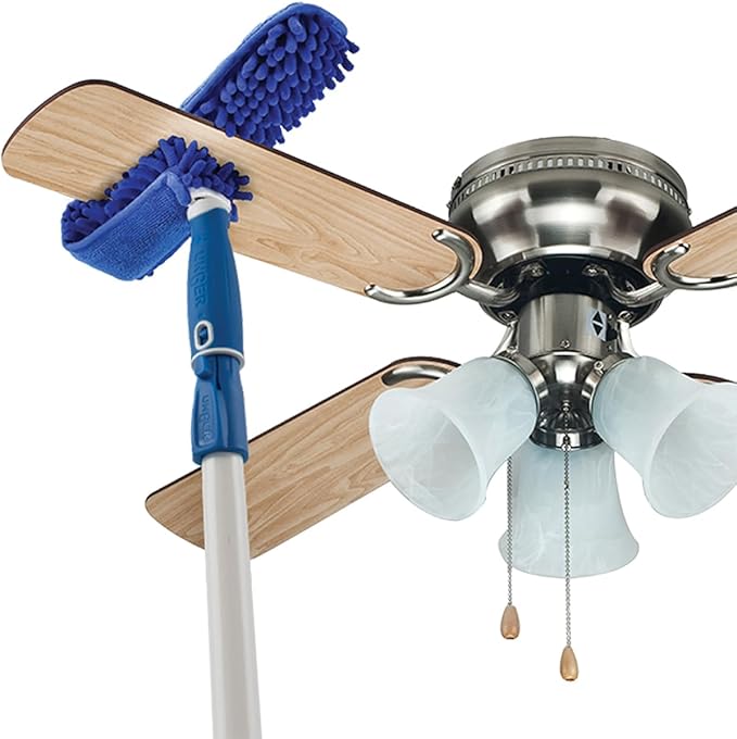 Unger Connect and Clean Microfiber Ceiling Fan Duster, Household Cleaning - Image 4