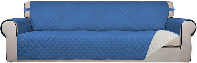 PureFit Reversible Quilted Sofa Cover, Water Resistant Slipcover Furniture by PureFit