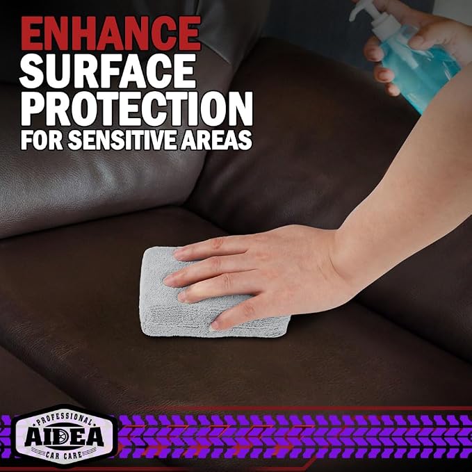 AIDEA Microfiber Applicator Pad-8Pack, Car Wash Sponge, Premium Microfiber - Image 6