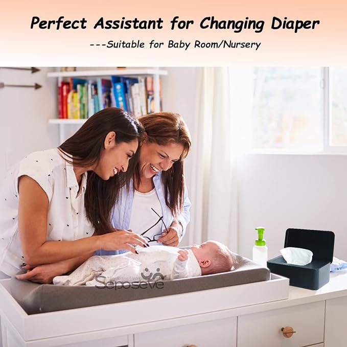 Wipes Dispenser, Wipe Holder for Baby & Adult, Seposeve Refillable Wipe - Image 4