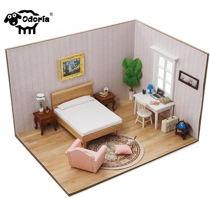 Odoria Dollhouse Straw Broom Miniature - Image 9