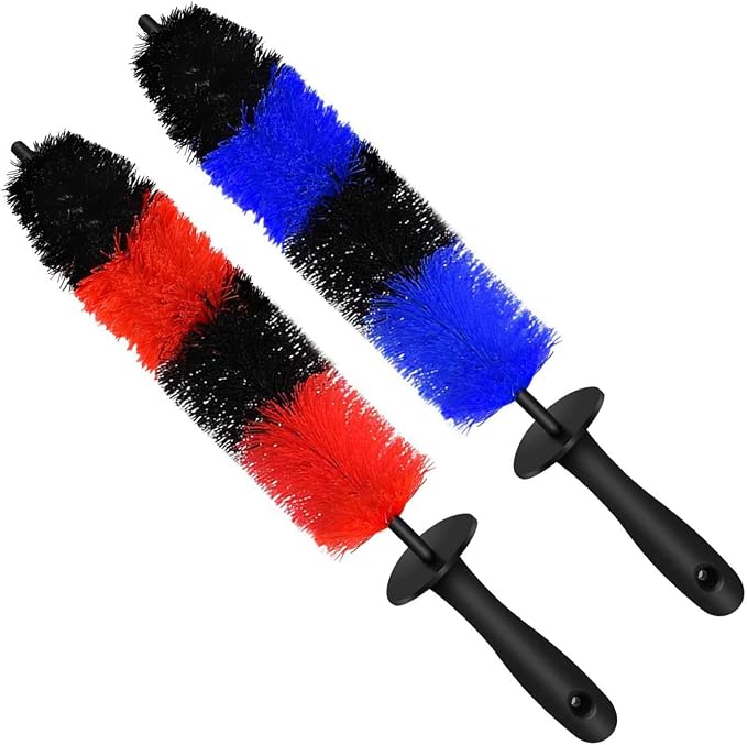 Linkhood 2-Pack Master Wheel Brush, Easy Reach Wheel and Rim Detailing Brush by Linkhood
