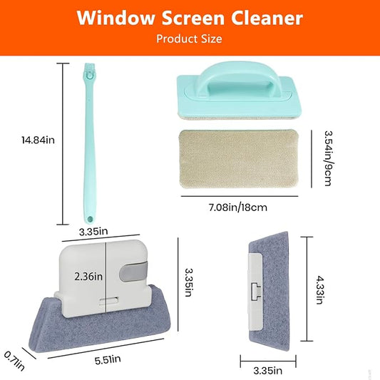 Window Screen Cleaner and Groove Cleaning Brush, Mesh Screen Cleaning Brush and - Image 2