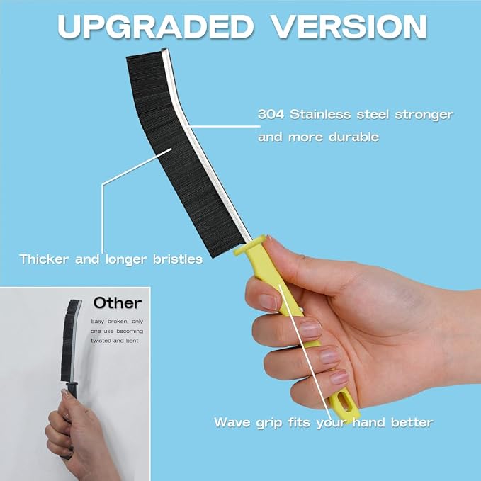 Hard Bristle Crevice Cleaning Brush Multifunctional Corners Gap Cleaning Brush - Image 6