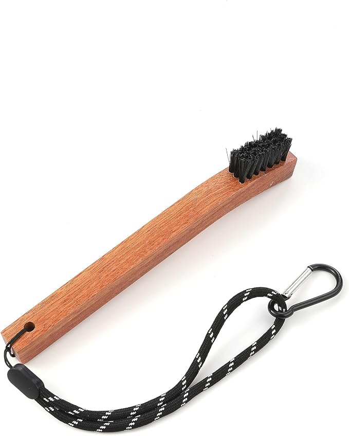 Golf Club Cleaner Brush with Rope and Metal Clasp, Stiff Bristles Shoe by ZUHSA