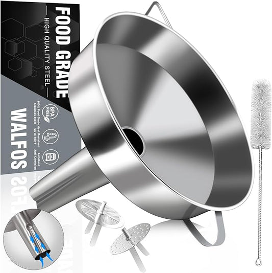 Walfos Extra Large Stainless Steel Funnel by Walfos