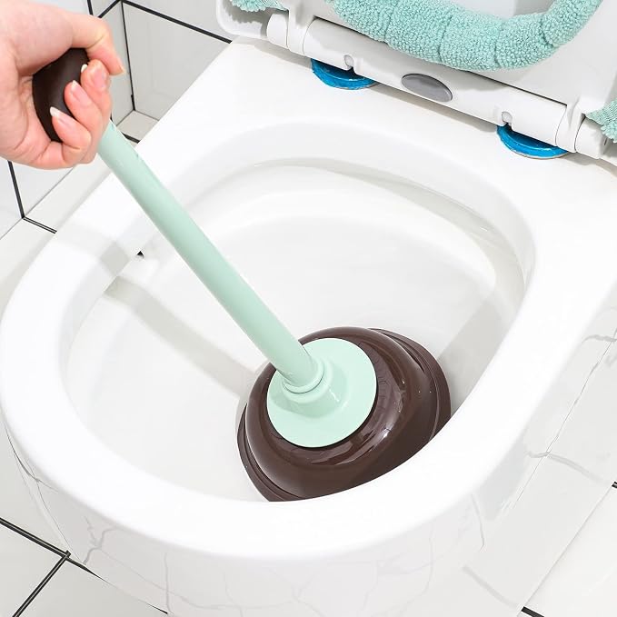 Cq acrylic Toilet Brush and Plunger Set, New Home - Image 5