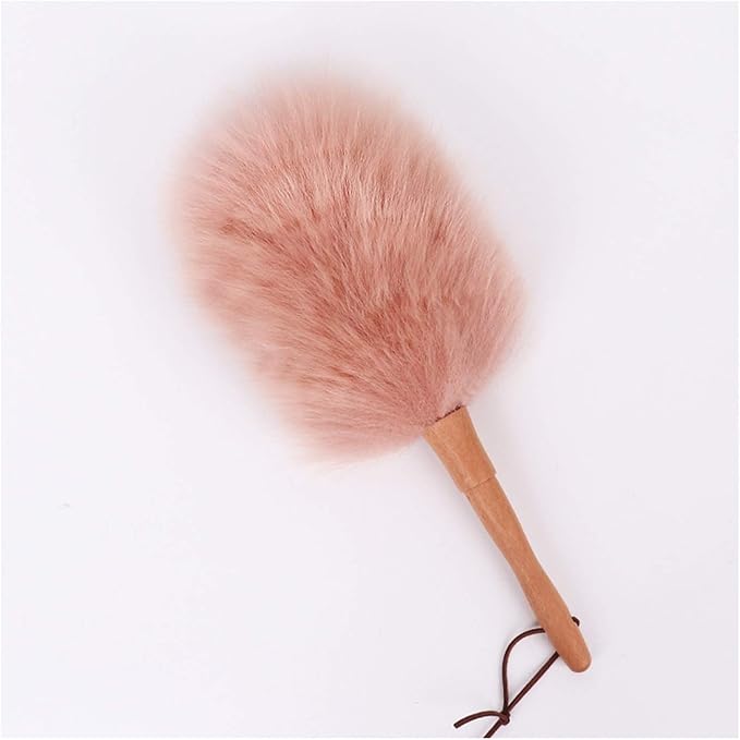 Pure Lambs Wool Duster with Wood Handle, Fluffy Lambswool Duster, Good Grips by Unknown