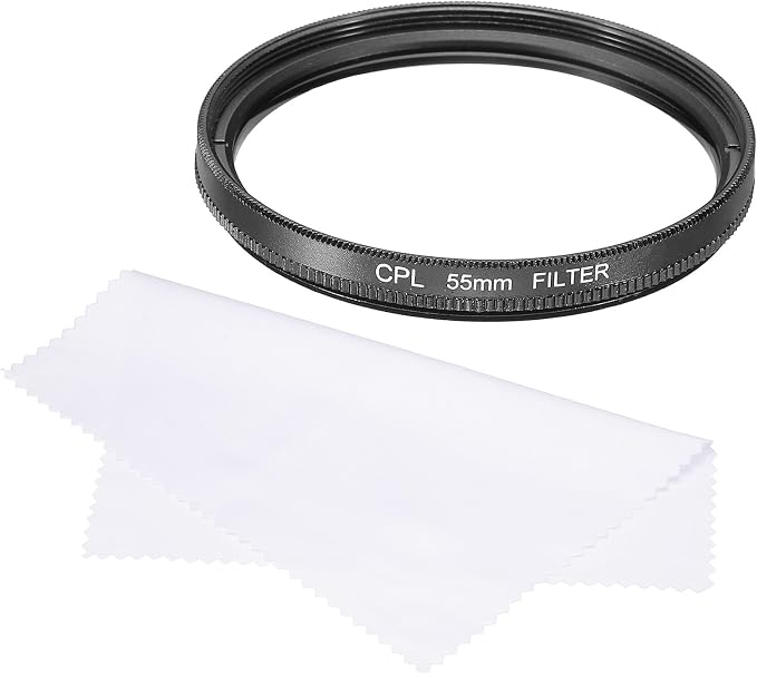 MECCANIXITY 55mm Circular Polarizer Filter, Double Sided Multi-Layer Coatings by MECCANIXITY